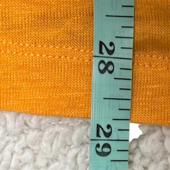 CHICO’S - SIZE 2 / LARGE - ORANGE V-NECKLINE 3/4 LENGTH SLEEVES - B12 - Picture 8 of 9